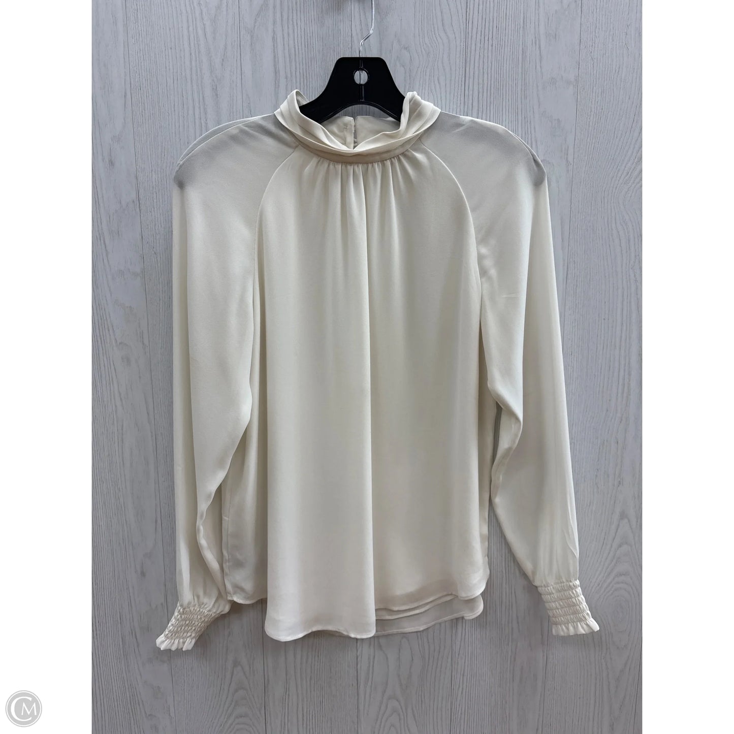 Top Long Sleeve By Ann Taylor In Cream, Size: Xs