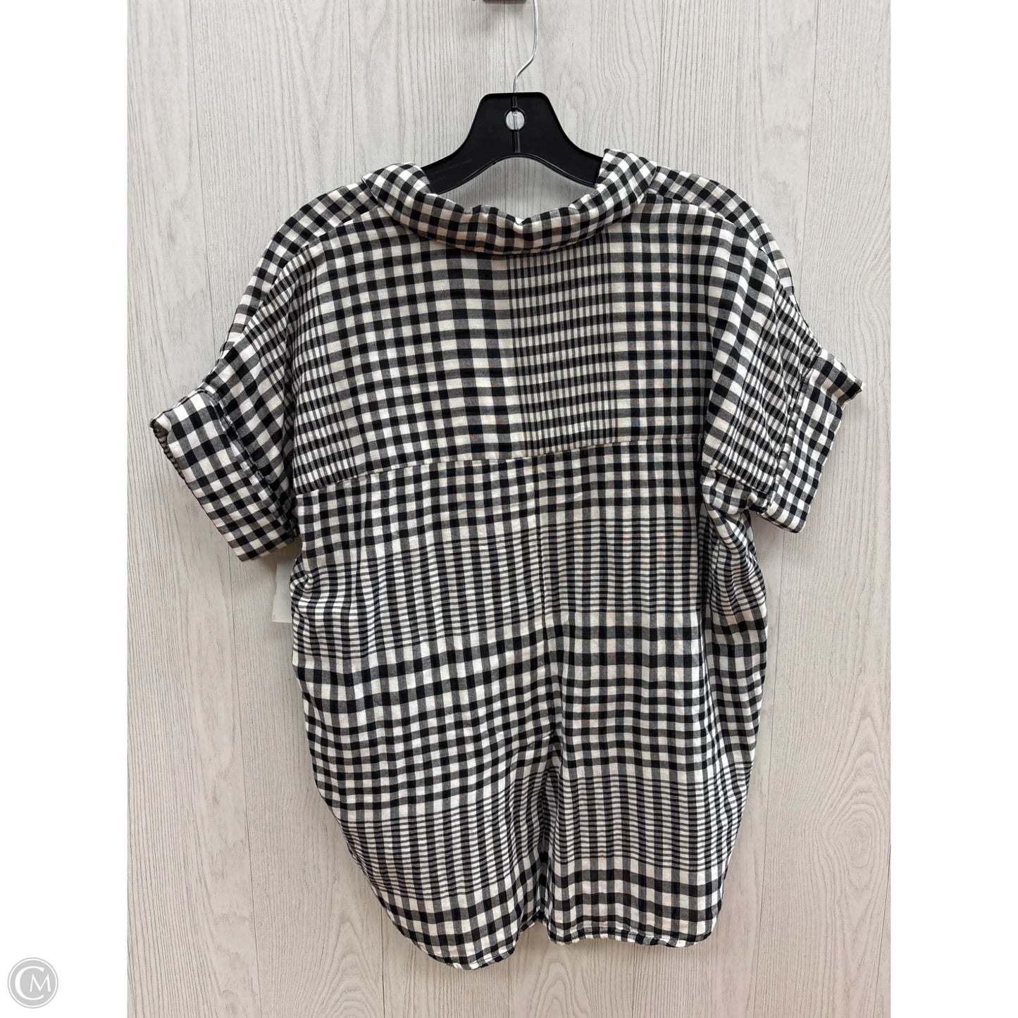 Top Short Sleeve By Madewell In Black & White, Size: Xs