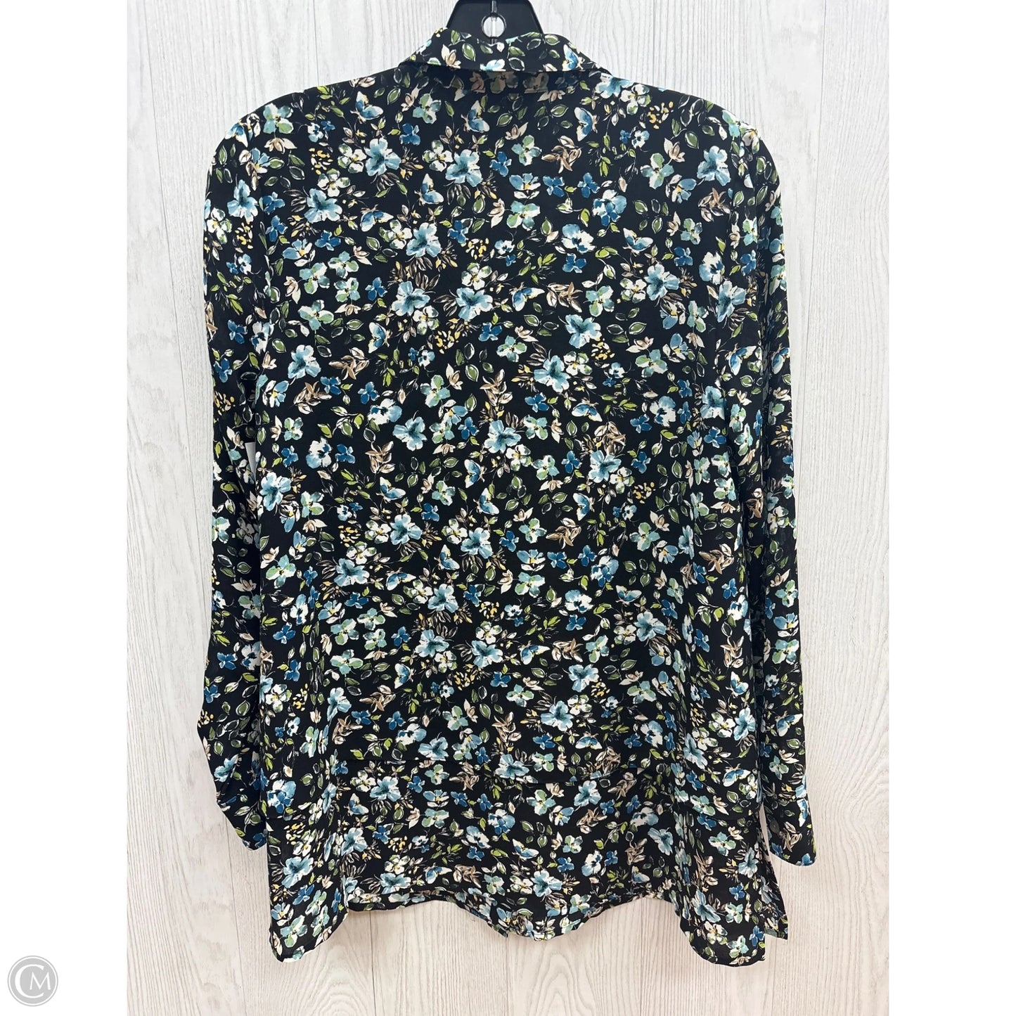 Top Long Sleeve By J. Jill In Floral Print, Size: Xs