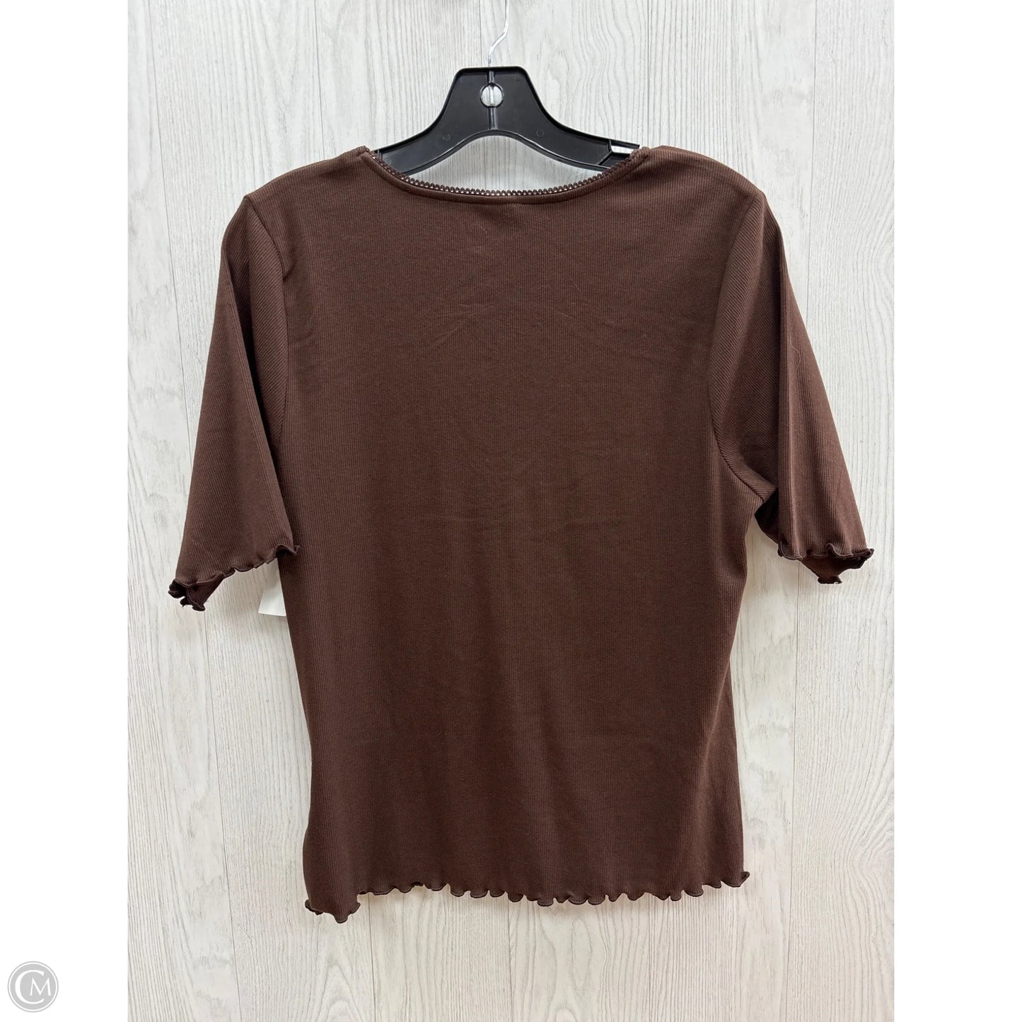 Top Short Sleeve By Old Navy In Brown, Size: Xl