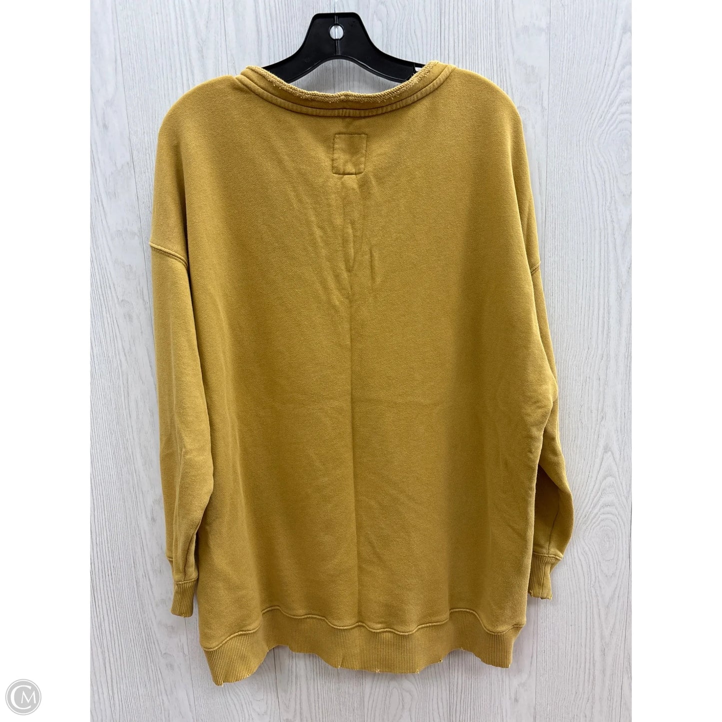Sweatshirt Crewneck By Aerie In Yellow, Size: L