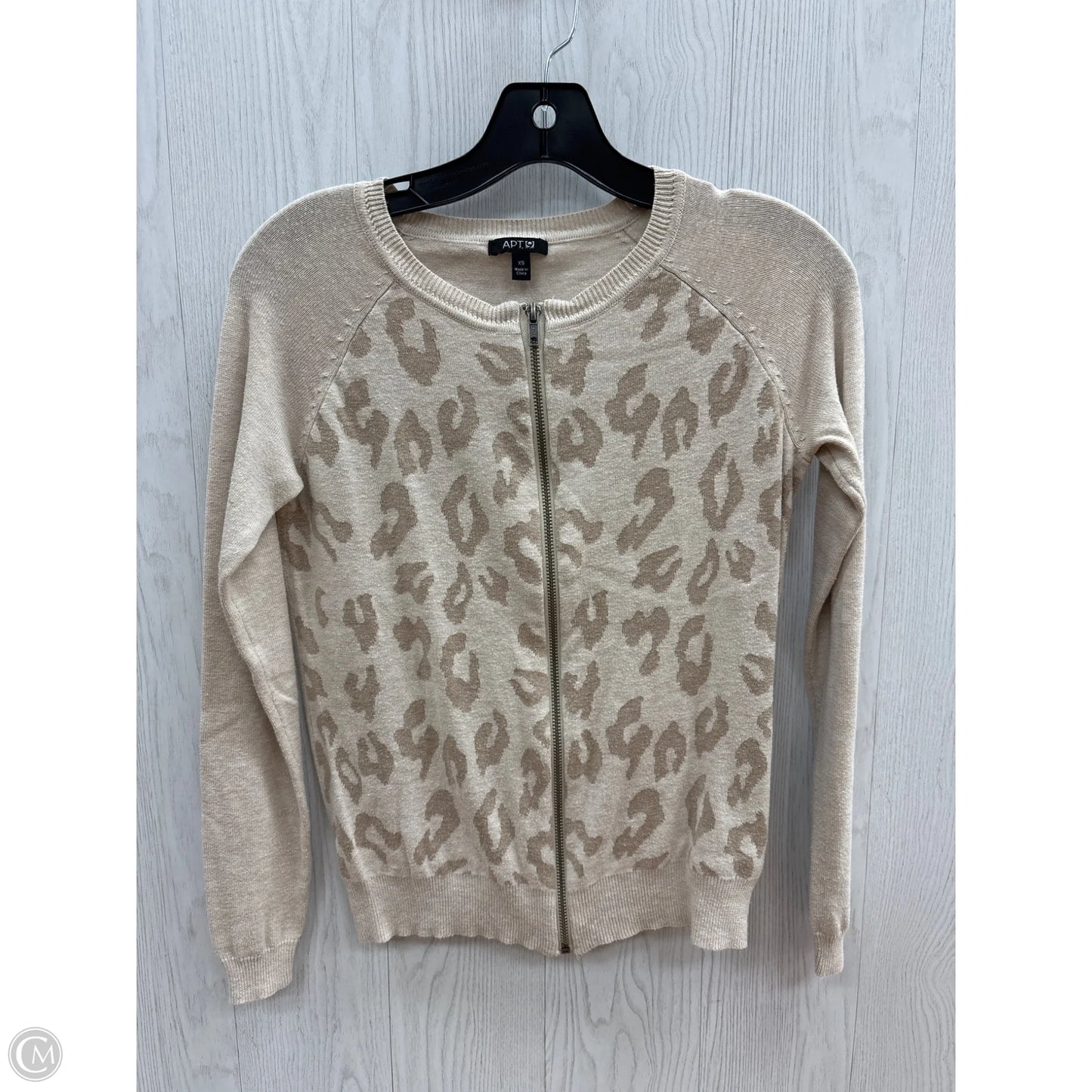 Top Long Sleeve By Apt 9 In Animal Print, Size: Xs