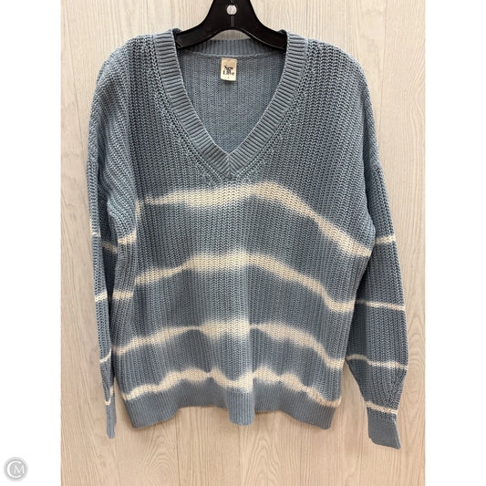 Sweater By Sew In Love In Blue & White, Size: S