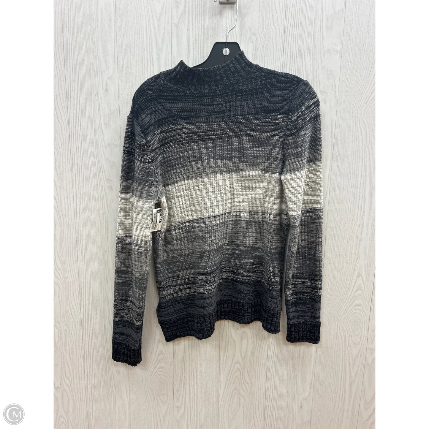 Sweater By Studio Works In Black & Grey, Size: M