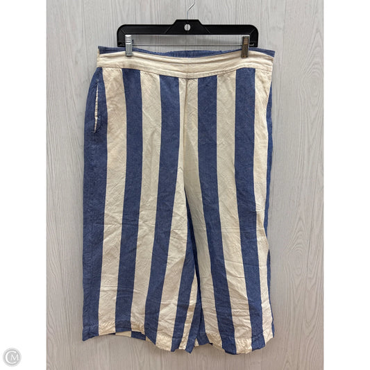 Pants Cropped By Madewell In Striped Pattern, Size: Xl