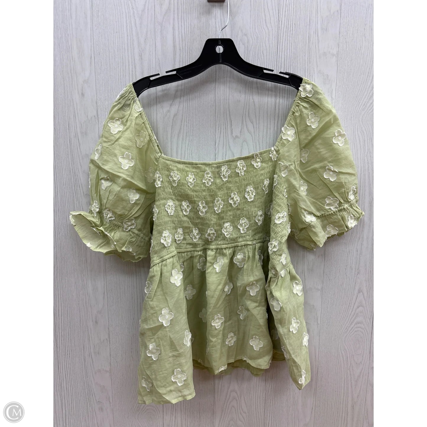 Top Short Sleeve By Arula In Green, Size: 2x