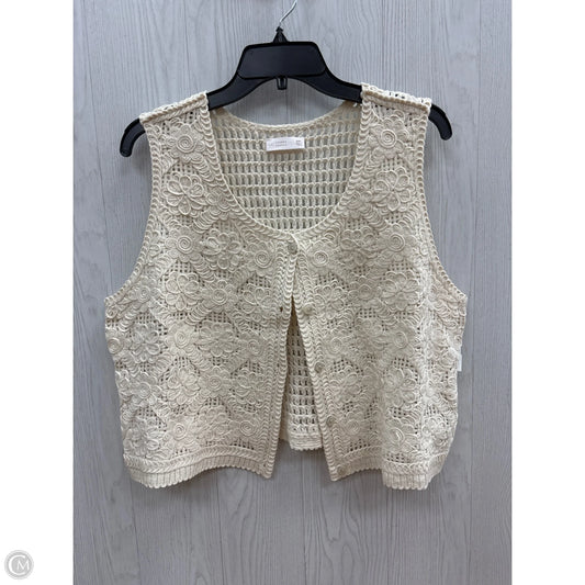 Top Sleeveless By Lc Lauren Conrad In Cream, Size: Xxl