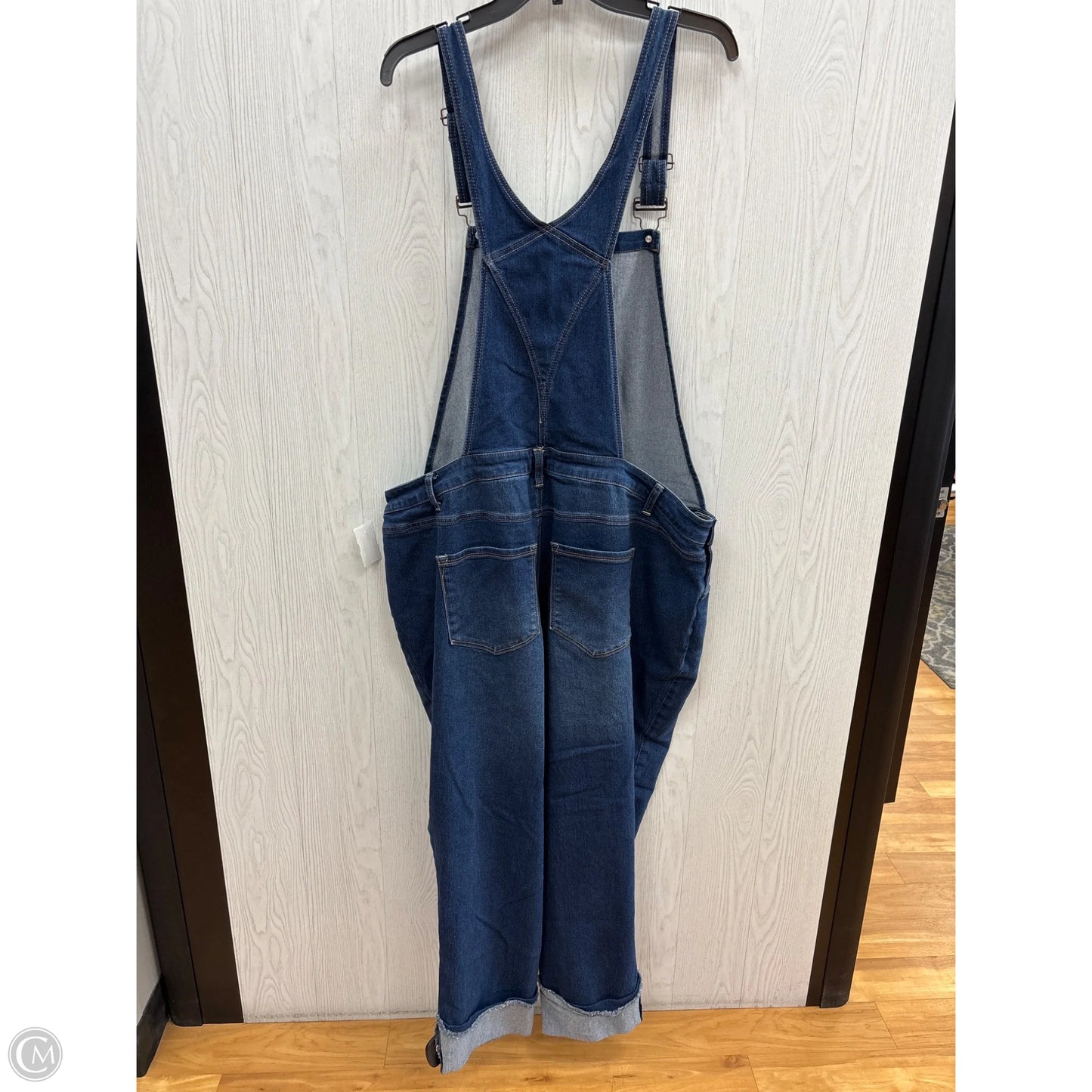 Overalls By Clothes Mentor In Blue Denim, Size: 20