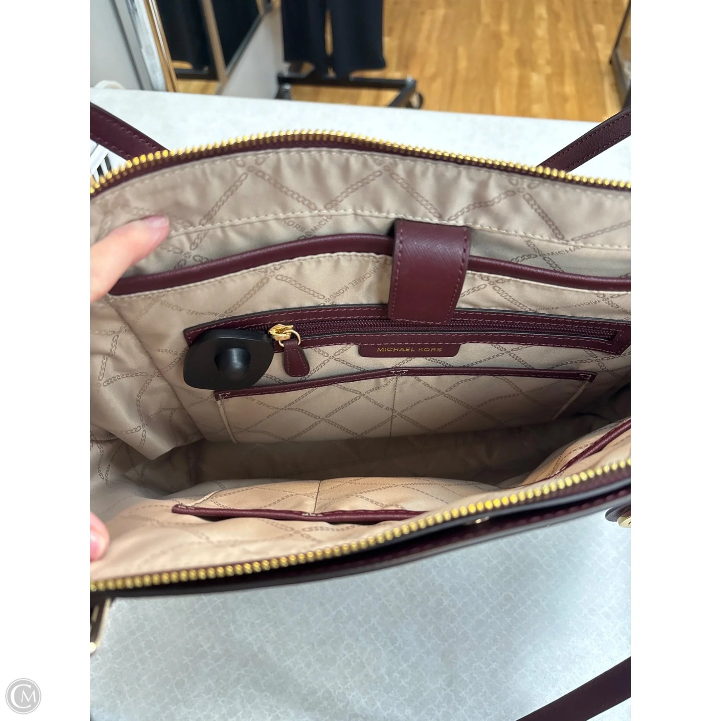 Tote Designer By Michael Kors, Size: Large