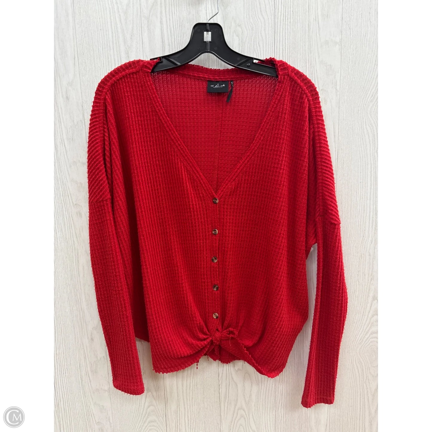 Top Long Sleeve By Clothes Mentor In Red, Size: Xs