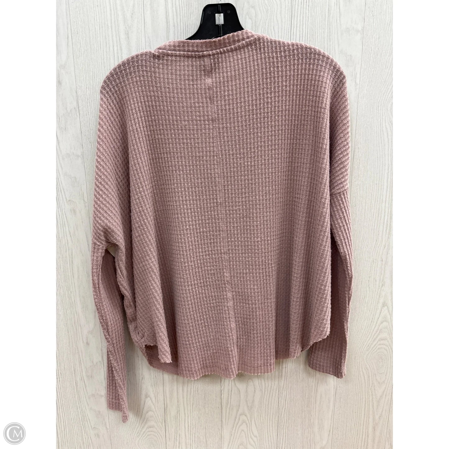 Top Long Sleeve Basic By Urban Outfitters In Mauve, Size: Xs