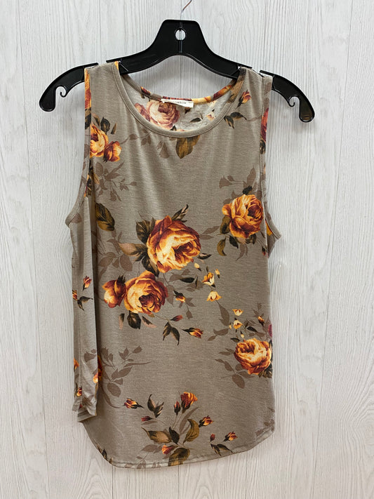 Floral Print Top Sleeveless Bombom, Size S