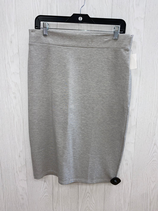 Grey Skirt Midi Clothes Mentor, Size Xl