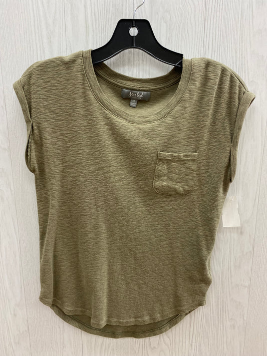 Green Top Sleeveless Marled, Size Xs