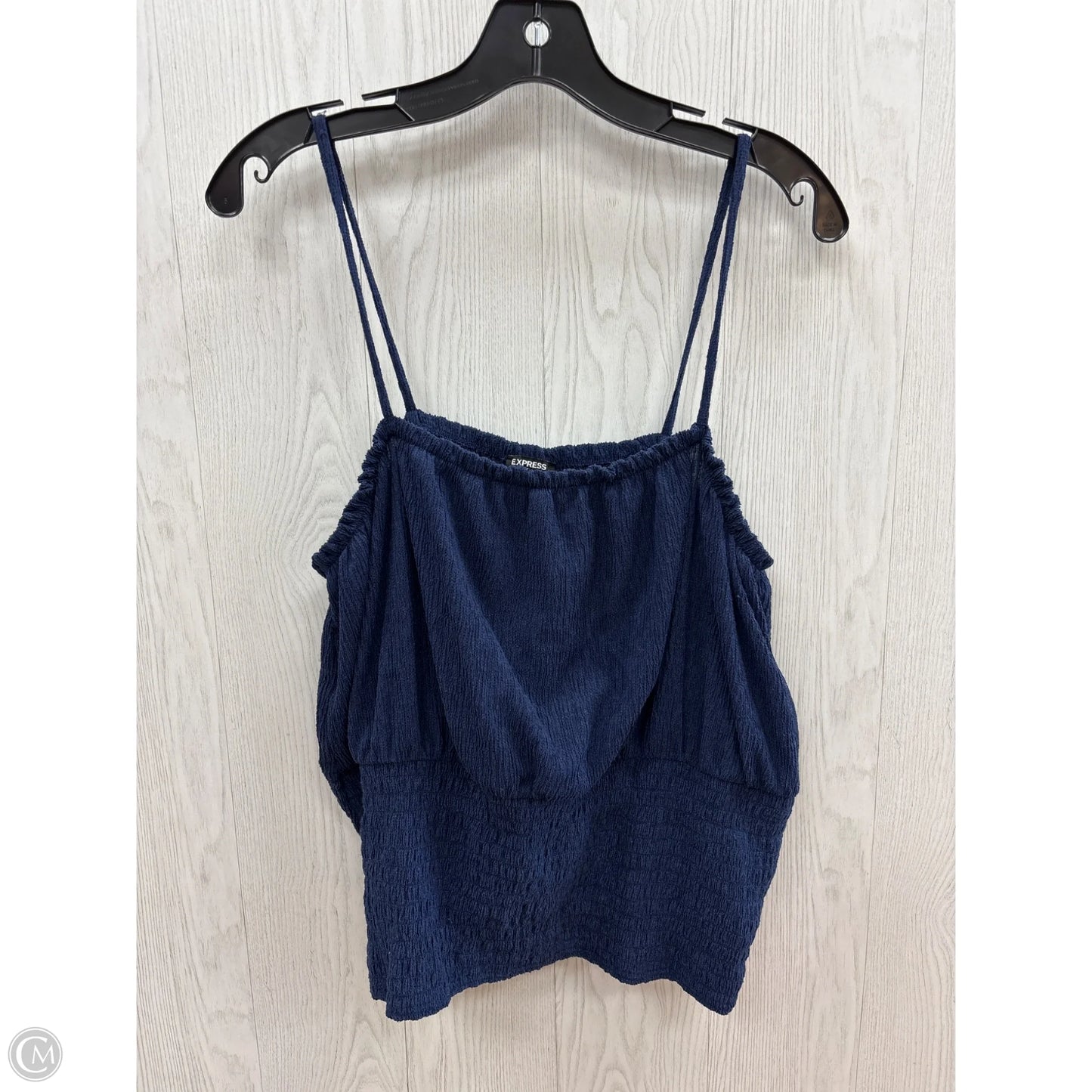 Top Sleeveless By Express In Blue, Size: Xl
