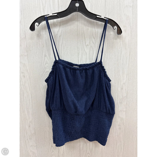 Top Sleeveless By Express In Blue, Size: Xl