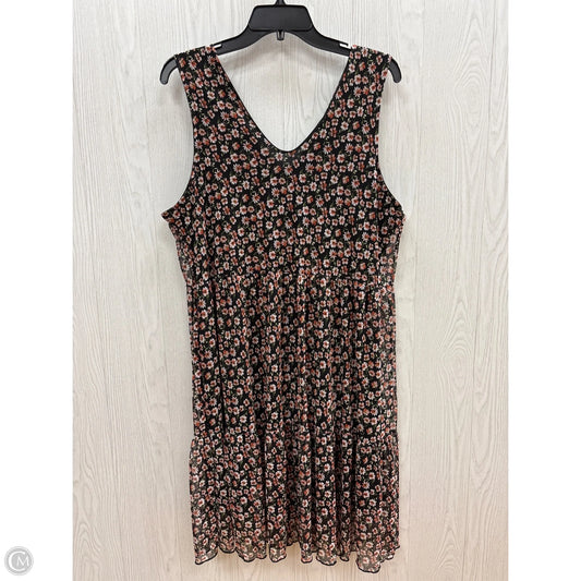 Dress Casual Short By Vibe In Floral Print, Size: 2x
