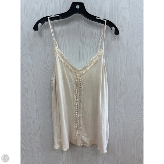Top Sleeveless By Clothes Mentor In Cream, Size: S