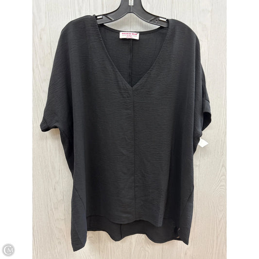 Top Short Sleeve By Clothes Mentor In Black, Size: S