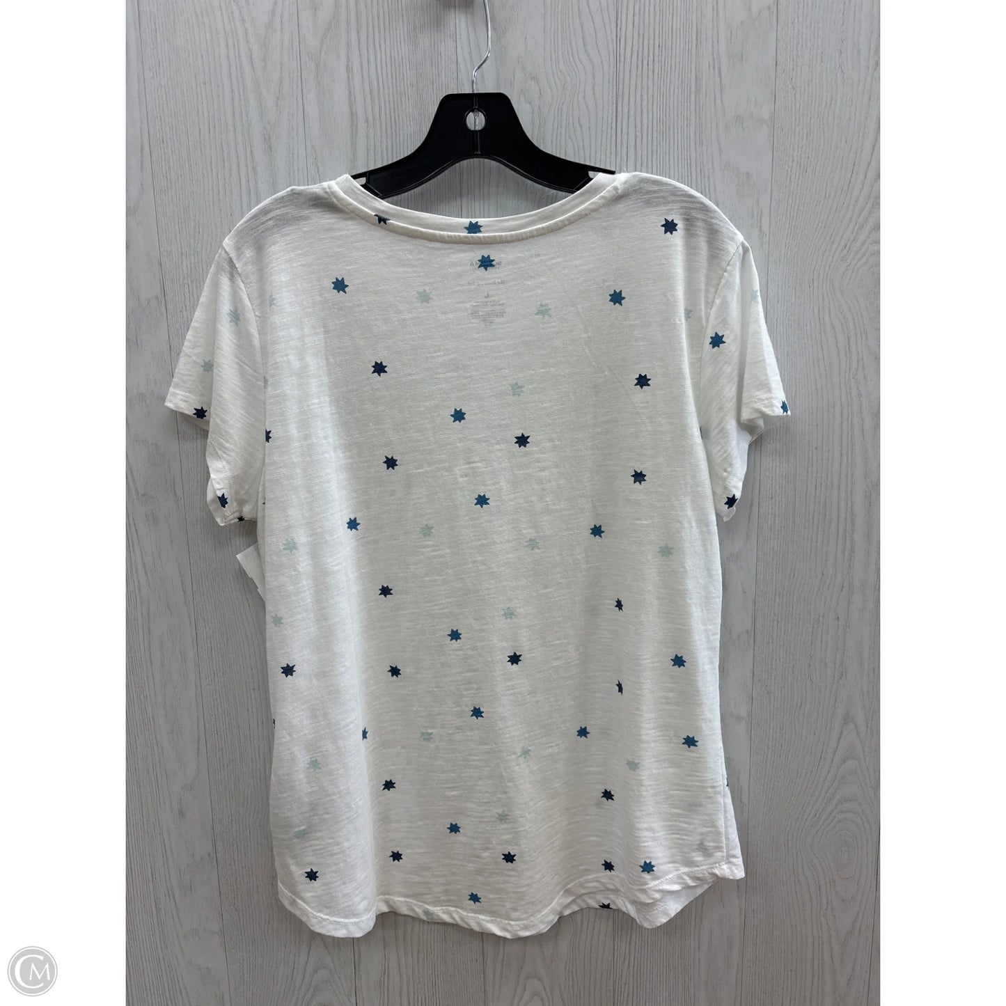 Top Short Sleeve By Sonoma In White, Size: L