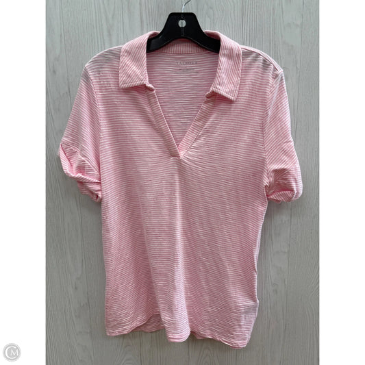 Top Short Sleeve By Talbots In Pink, Size: L