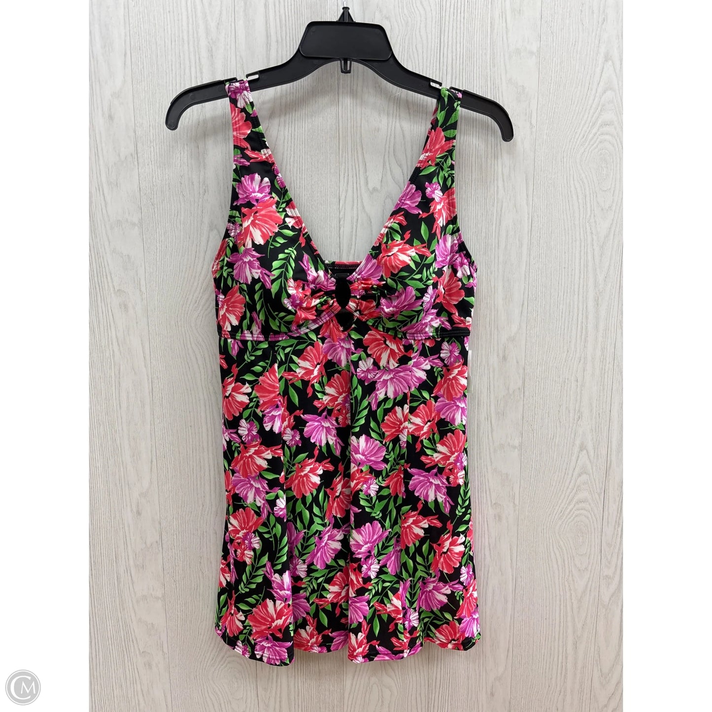 Swimsuit By Clothes Mentor In Floral Print, Size: 12