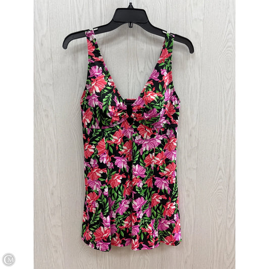 Swimsuit By Clothes Mentor In Floral Print, Size: 12