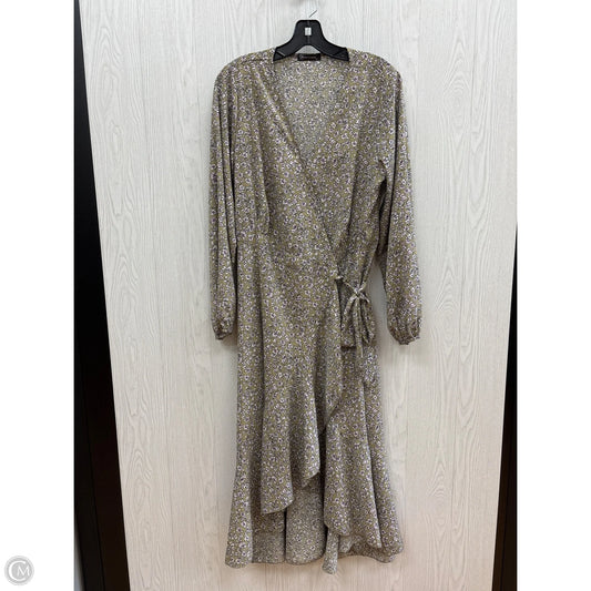 Dress Casual Midi By Clothes Mentor In Floral Print, Size: M