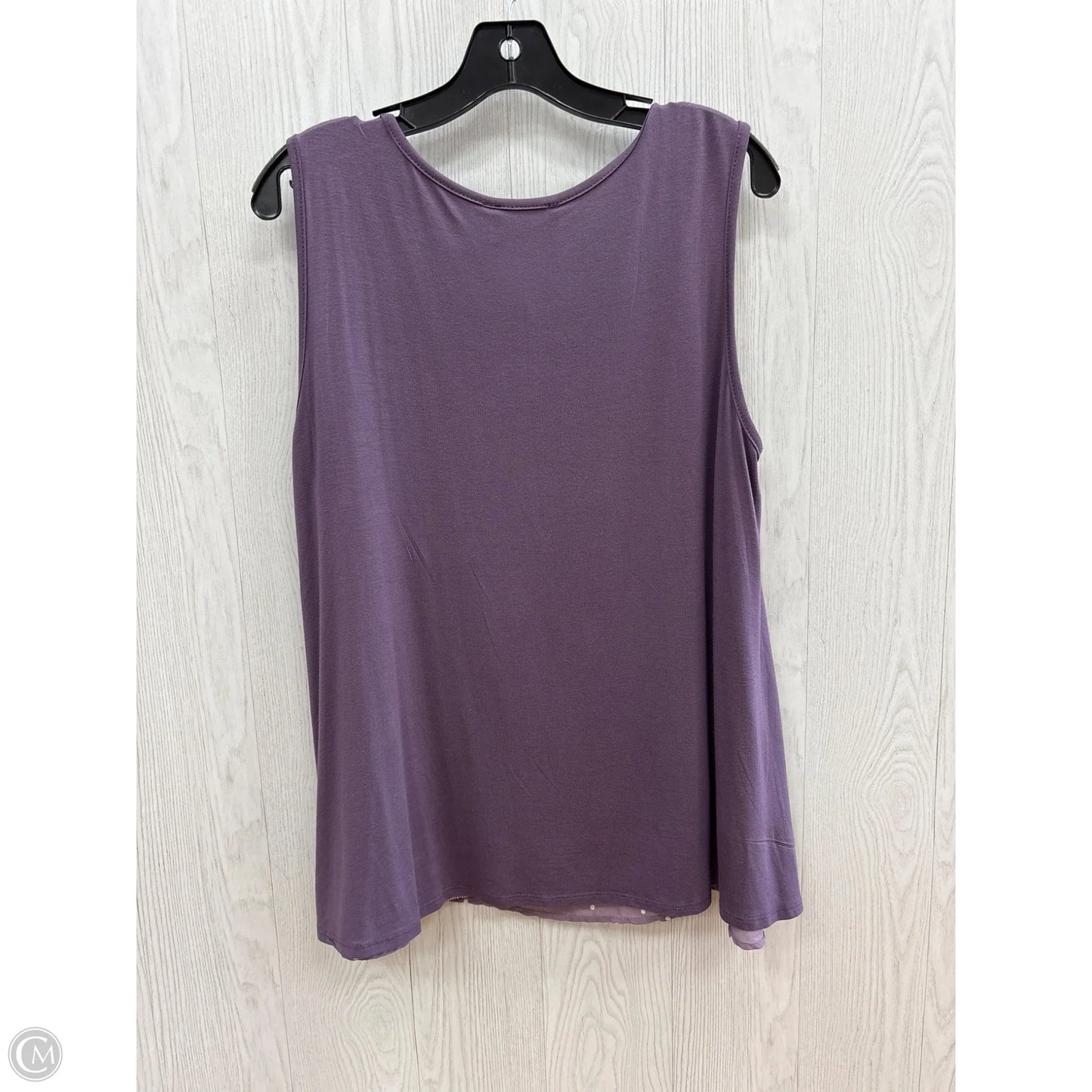 Top Sleeveless By Clothes Mentor In Purple, Size: Xl