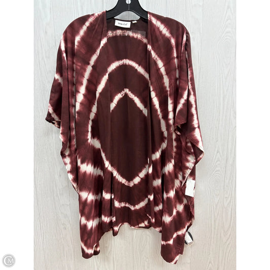 Kimono By Clothes Mentor In Maroon, Size: Osfm