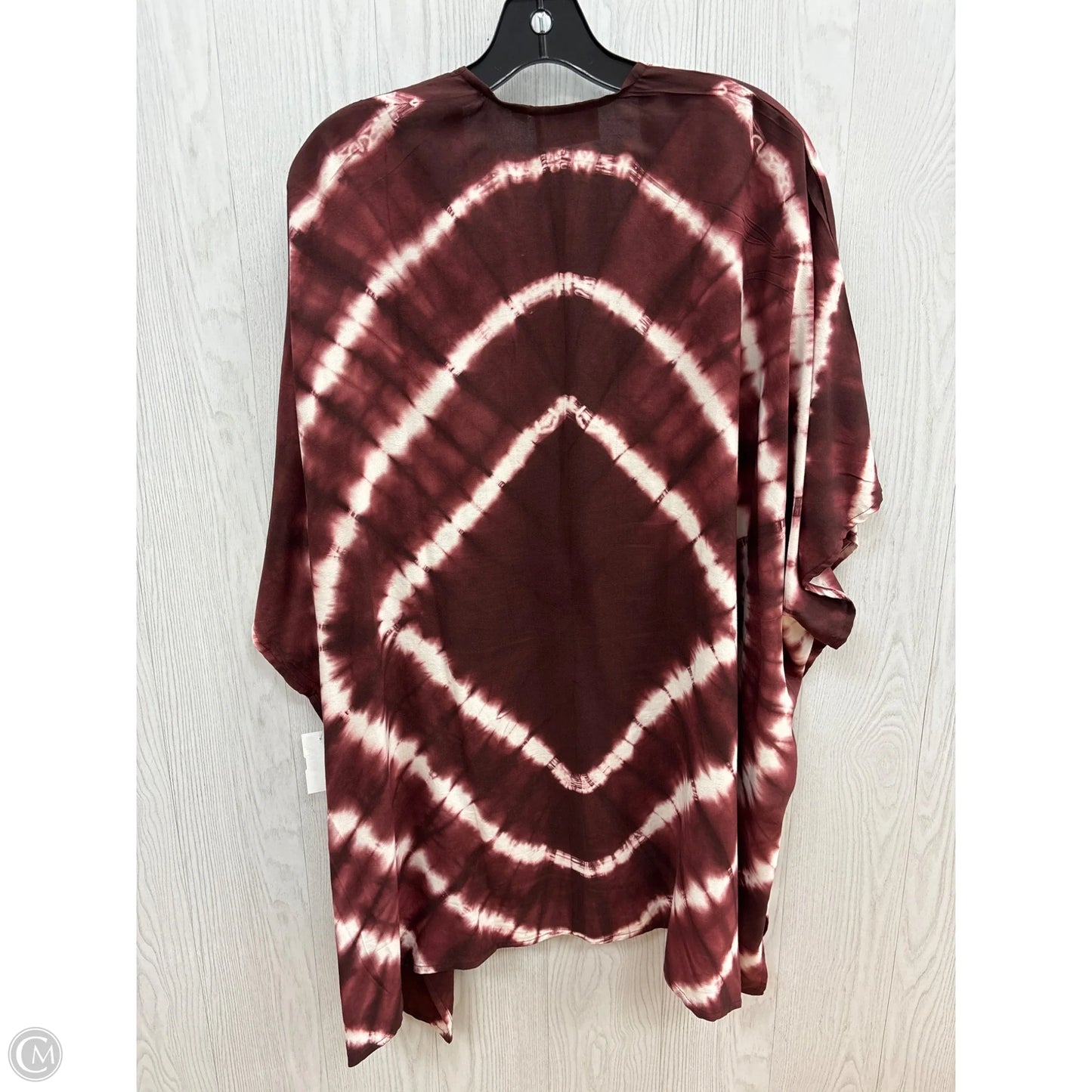 Kimono By Clothes Mentor In Maroon, Size: Osfm