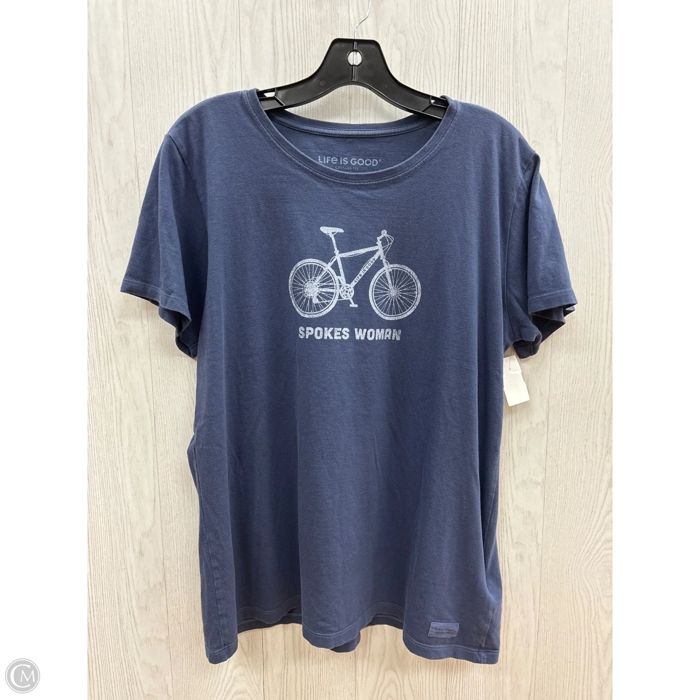Top Short Sleeve Basic By Life Is Good In Blue, Size: M