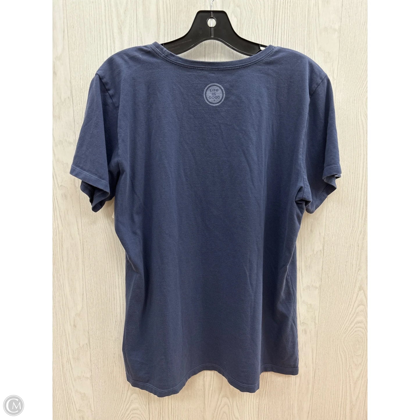 Top Short Sleeve Basic By Life Is Good In Blue, Size: M