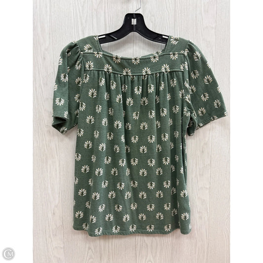 Top Short Sleeve By Croft And Barrow In Green, Size: S