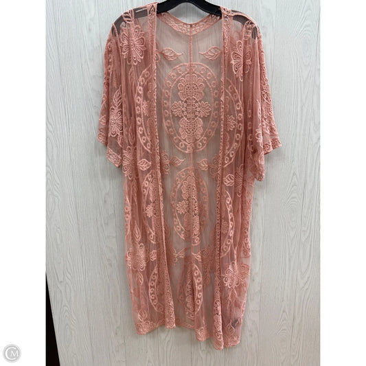 Kimono By Clothes Mentor In Pink, Size: Osfm