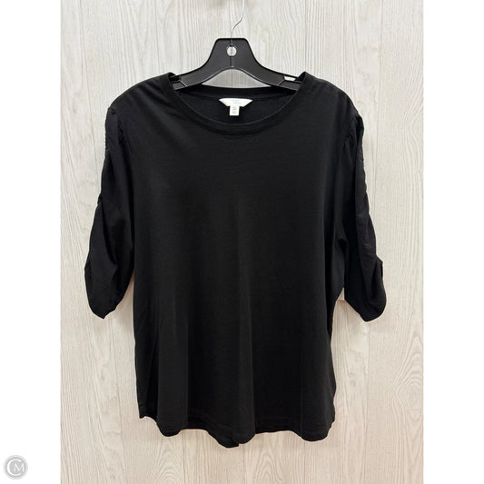 Top Short Sleeve By Time And Tru In Black, Size: 2x