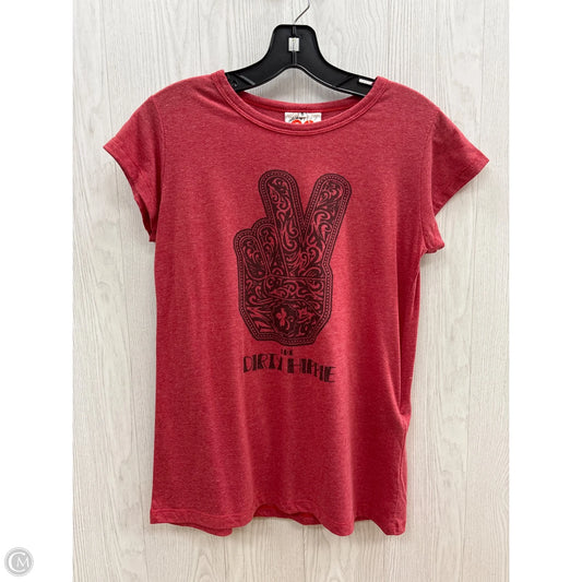 Top Short Sleeve Basic By Clothes Mentor In Red, Size: S