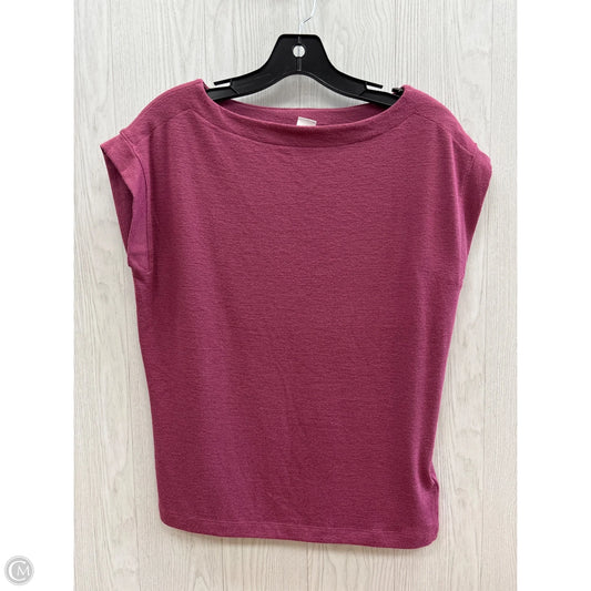 Top Short Sleeve Basic By Gap In Purple, Size: Xs