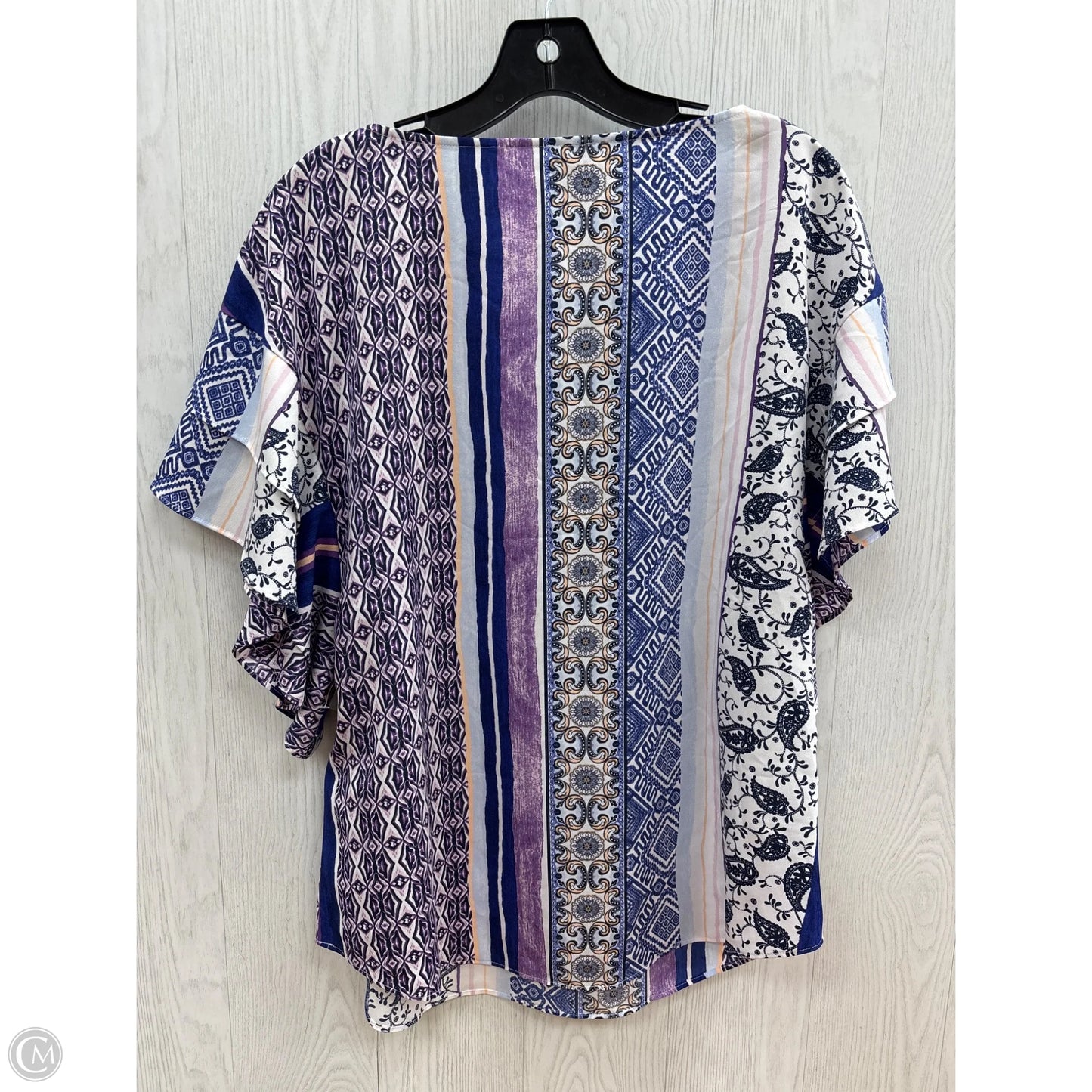 Top Short Sleeve By Chicos In Purple, Size: M