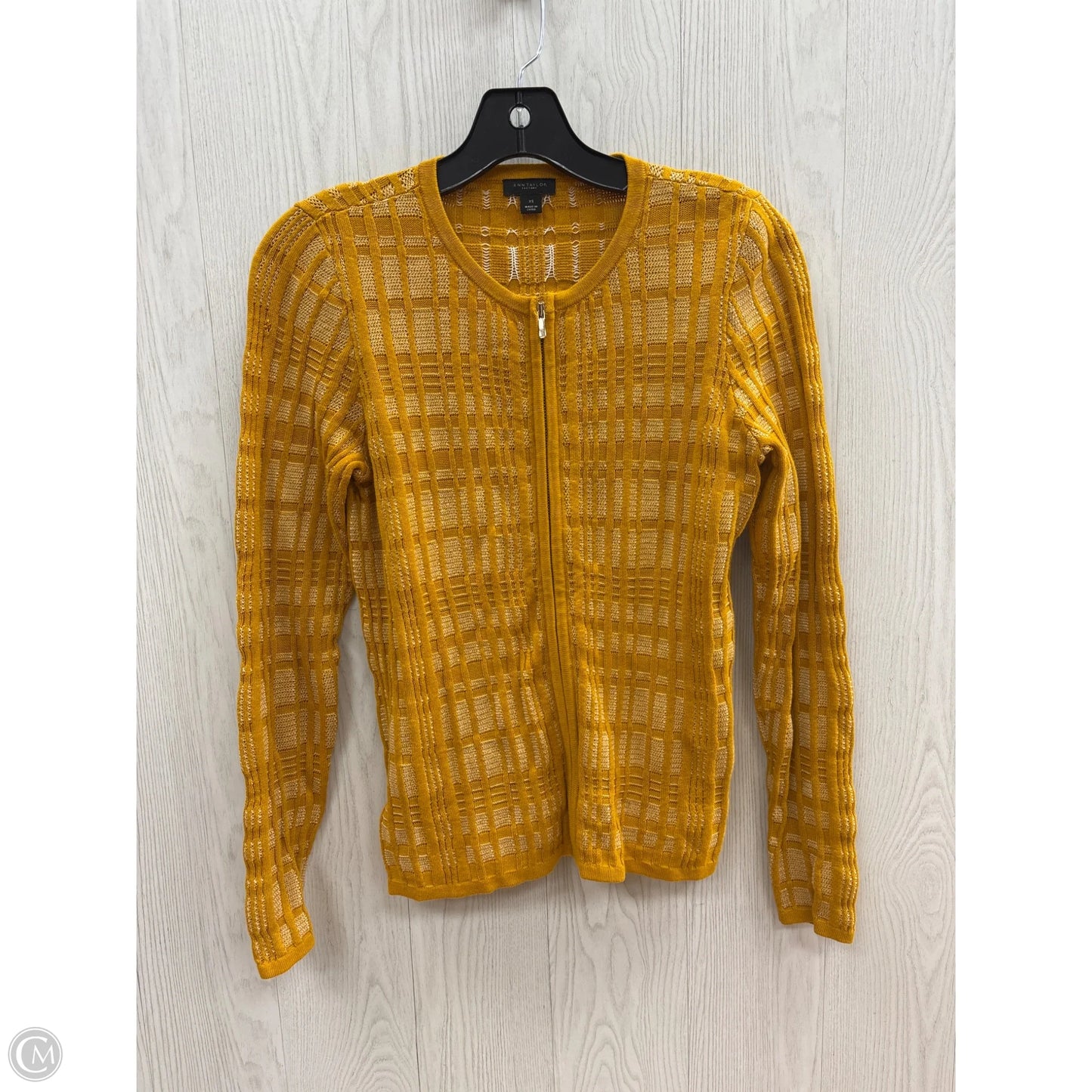 Top Long Sleeve By Ann Taylor In Gold, Size: Xs