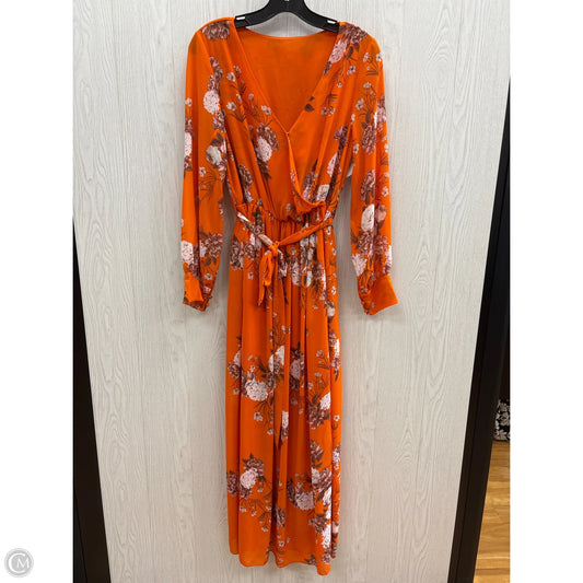 Dress Casual Maxi By Clothes Mentor In Orange, Size: S