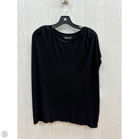 Top Short Sleeve Basic By Simply Vera In Black, Size: Xxl