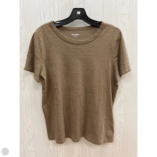 Top Short Sleeve Basic By Old Navy In Brown, Size: M