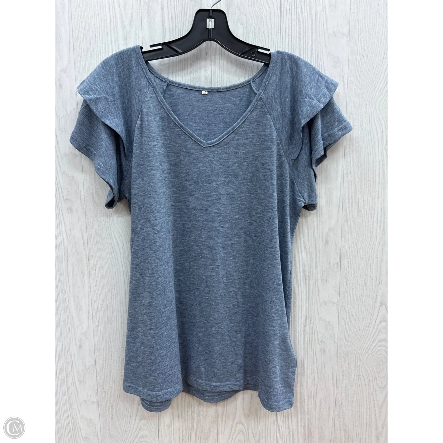 Top Short Sleeve By Clothes Mentor In Blue, Size: M