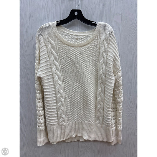 Sweater By Maurices In Cream, Size: L
