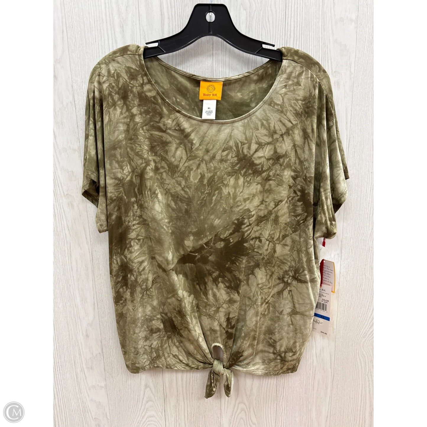Top Short Sleeve By Ruby Rd In Green, Size: Xl