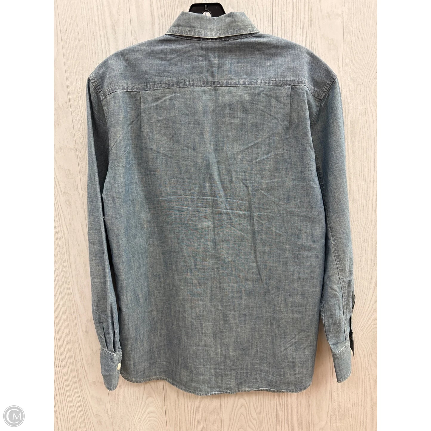 Top Long Sleeve By J. Crew In Blue Denim, Size: Xs