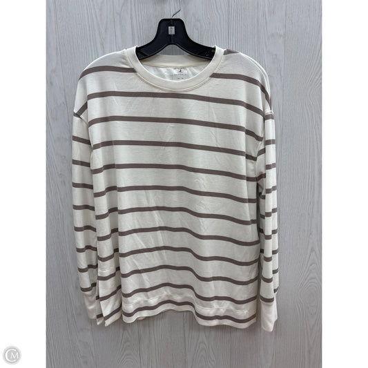 Top Long Sleeve By Danskin In Striped Pattern, Size: Xs