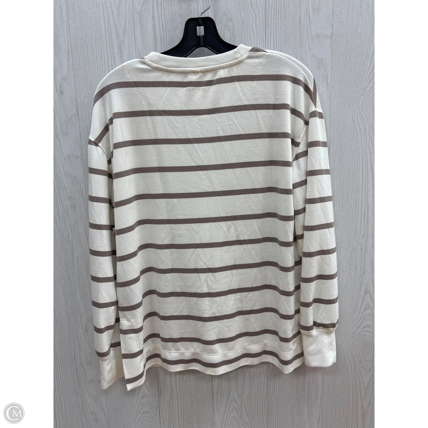 Top Long Sleeve By Danskin In Striped Pattern, Size: Xs