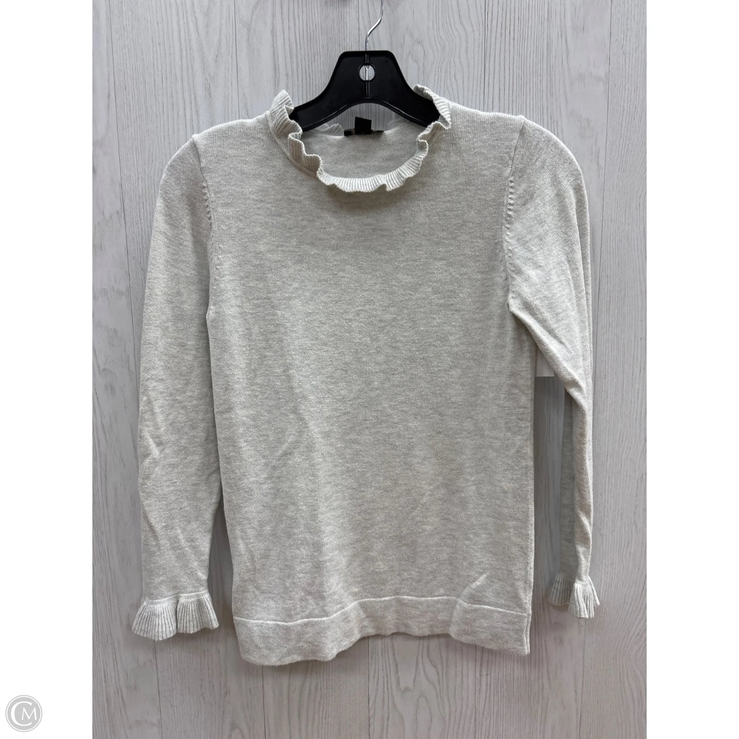 Top Long Sleeve By Ann Taylor In Grey, Size: Xs